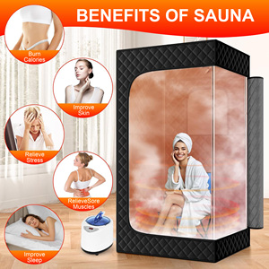 Premium Home Sauna Experience Indoor 1 Person Sauna Room Steam Sauna with Dry Sauna Heater for Wellness and Relaxation - Product Image 2