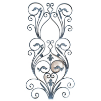Accesorios de Hierro Forjado para Escaleras, Placa Decorativa Geométrica de Hierro Forjado Hecha a Mano y Personalizada