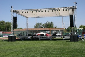 Thang tam giác vuông thép di động DJ ánh sáng nhôm sân khấu giàn hiển thị - Product Image 3