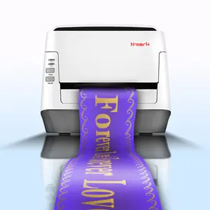Nマークチャイナホットセール2023新しいNマークサテンリボンタフタ印刷機葬儀ギフト用ホットスタンプホイルデジタルプリンター