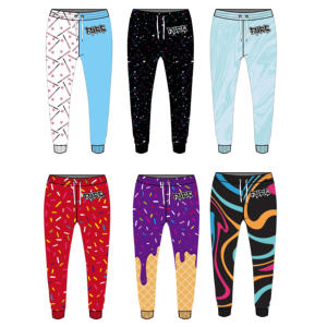 עיצוב מותאם אישית סובלימציה יוניסקס רזה מתאים joggers מכנסיים פליס כושר חורף אימון ריצה ללבוש צעיף נוער מבוגר - Product Image 2