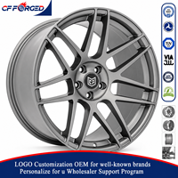 Jantes en alliage de voiture de luxe monobloc 18 19 20 pouces en titane satiné 5x114.3 pour Ford Mustang Shelby GT