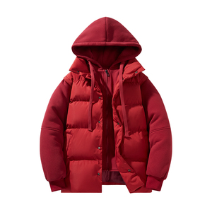 Logowinter 2025 personalizado, el nuevo estilo de Hong Kong, ropa acolchada de algodón con capucha para dos parejas que usan los coreanos para mantener el calor - Product Image 3