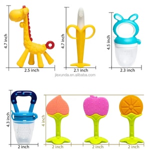 <span class=keywords><strong>Juguetes</strong></span> de silicona para la dentición de bebés de 0 a 6 meses, material seguro, se puede hervir y <span class=keywords><strong>esterilizar</strong></span>, juego de comederos de frutas para recién nacidos - Product Image 2