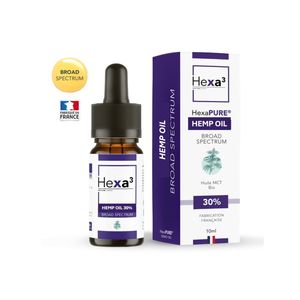 Aceite de Cáñamo 30% de Amplio Espectro, Extracto Herbal, Líquido Oral de 10ml para Mejorar el Sueño - Hexa3 - Product Image 1