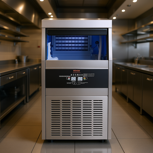 Machine à glaçons commerciale Vevor 80-90 lbs/24h, fonctionnement automatique, acier inoxydable, autoportante, pour cuisine - Product Image 2