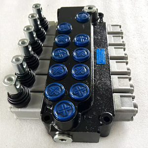 Vanne hydraulique multi-ports 6 commandes 8 voies Shengyuan à commande manuelle pour plateforme de travail en hauteur - Product Image 1