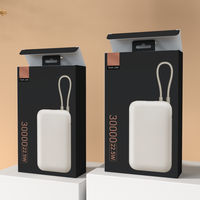 Boîte en papier pour produits électroniques de haute qualité, chargeur portable, câble de données USB, boîte d'emballage, boîte de batterie externe avec logo