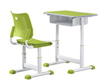 Ensemble de bureau et de chaise d'étudiant moderne réglable en plastique ergonomique pour les meubles de salle de classe