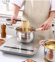 Ensemble de casseroles minimalistes en acier inoxydable 12 pièces avec couvercle en verre, compatible lave-vaisselle, comprend une poêle, une casserole et une marmite