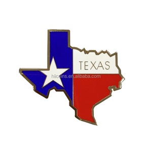 Offre Spéciale nouvelle carte drapeau épingles personnalisé métal émail doux Badge <span class=keywords><strong>TEXAS</strong></span> drapeau état en forme d'épinglettes étoile épinglette <span class=keywords><strong>TEXAS</strong></span> fort