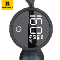 BAIMEI High Quality Portable Bicycle Floor Pump Customized OEM Manual Tool Inflator with Barometer High Pressure Feature
