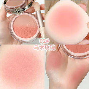 Zhenyan Girl Rouge bicolore pour pétales de visage Gradient Blush Pink & Delicate <span class=keywords><strong>Nude</strong></span> Natural Teint Improvement Makeup - Product Image 6