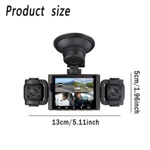 كاميرا سيارة عالية الجودة طراز S7 بدقة 1080 بكسل وشاشة IPS مع تسجيل حلقي ومستشعر حركة ومراقبة وقوف السيارات للمركبات - Product Image 5