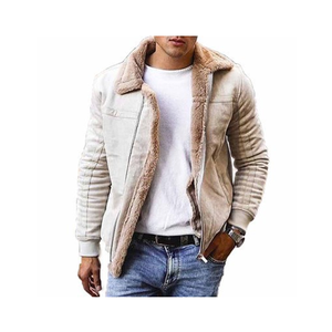 Hot Long Sleeve Plush Warm Winter Man Boy <strong>Jackets</strong> for <strong>Men</strong> Outdoor Sport Imitation <strong>Fur</strong> Man's Casual <strong>Jacket</strong> Factory Price - Product Image 1