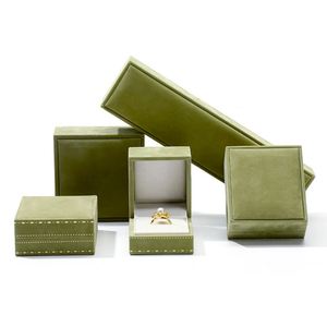 Caja de Joyería Cuadrada de Terciopelo con Logotipo Personalizado en Stock, Organizador para Mujer, Regalo Perfecto - Product Image 5
