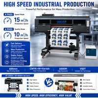 Imprimante numérique UV DTF multicolore entièrement automatique HANYING 600 mm pour la décoration de surfaces dures et la fabrication de produits personnalisés