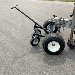 Remolque <span class=keywords><strong>de</strong></span> acero resistente ajustable Dolly 1500 libras <span class=keywords><strong>de</strong></span> capacidad <span class=keywords><strong>de</strong></span> <span class=keywords><strong>carga</strong></span> Neumáticos libres planos negros <span class=keywords><strong>para</strong></span> barcos Utilidad <span class=keywords><strong>Carga</strong></span> Nueva condición - Product Image 4