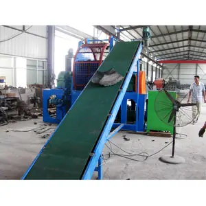 Waste Rubber Crusher / Tire Recycling Line To Make Rubber Power / Tire Shredder