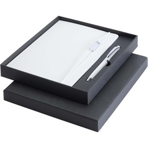 Eleganza Legato Business Gift Set formato A5 Notebook con copertina rigida e penna a rullo - Product Image 1