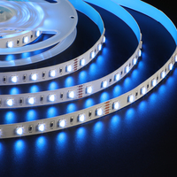 Lampu Strip LED COB RGB Putih Biru Hijau Merah dengan Remote Control, Fleksibel, Dapat Diredupkan, 24V 12V 5mm 8mm, Batang Lampu LED Tembaga yang Dapat Disesuaikan