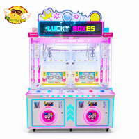 Machine à griffes métallique pour deux joueurs avec écran en acrylique transparent et deux sorties de prix pour les exploitants de salles d'arcade
