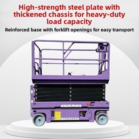 Plataforma Elevadora de Tijera Hidráulica Berui GTJZ1214 con Capacidad de 320 kg, Plataforma Eléctrica Móvil de 14 m para Múltiples Proyectos Aéreos