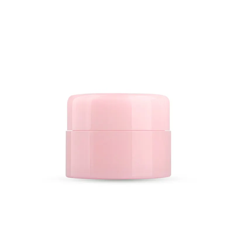 Mini frasco de plástico de pared gruesa para el cuidado de la piel, frascos de plástico PP con tapas, 6 Oz, para cosméticos de mascotas, color rosa, 10g