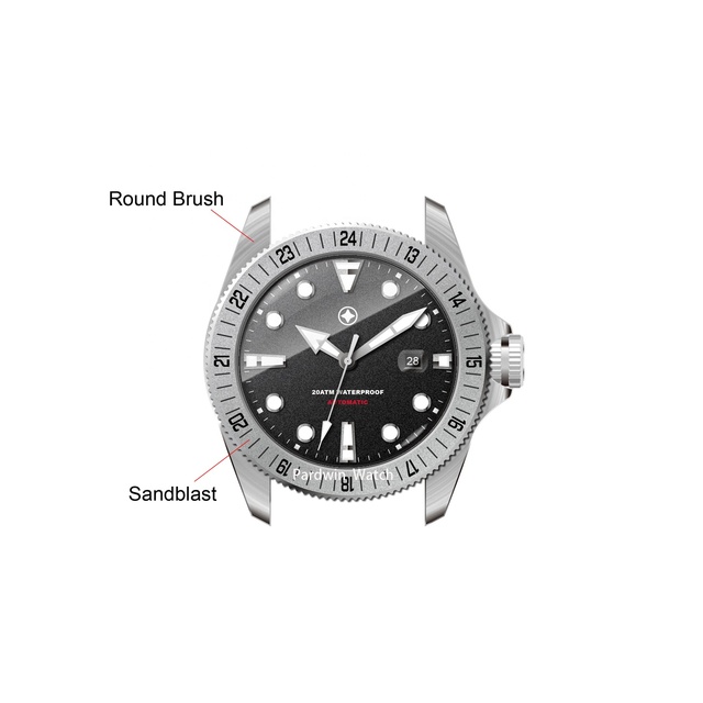Custom Made Stainless Steel case M-ilitary Watch Automatic Movement Watch Applied Switzerland BGW9 Luminous Mechanical Watch
