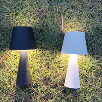 Lampe de table sans fil à gradation progressive 3 couleurs, lampe de table rechargeable, décoration intérieure, lampe de table LED à commande tactile pour restaurant