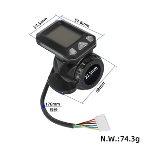 Pantalla LCD de 36V con Acelerador para Scooter Eléctrico, Pantalla de Fibra de Carbono de 36V con Palanca de Aceleración para 5.5 Pulgadas - Product Image 2