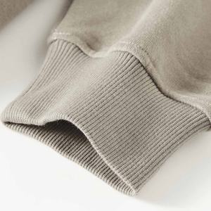 Vêtements en gros, fabricants de sweats à capuche, sweat à capuche en polaire uni à col montant, 380 GSM, 80% coton, 20% polyester, sweat à capuche pour homme - Product Image 4