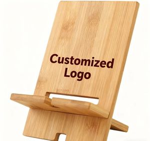 Soporte de Madera de Bambú Personalizado X920 para Teléfono Móvil, Soporte de Escritorio para Teléfono y Tableta - Product Image 1