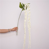 Großhandel 125cm weiß künstliche Amaranthus 6 Zweige hängendes Grün Laub für Hochzeit Weihnachten Thanksgiving Blume