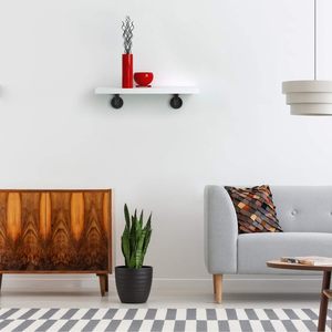 Industrielle Rohr regal halterungen Regal halterung Rustikale Wandre gal halterungen für schwimmendes Holz regal - Product Image 6