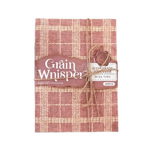 Bloc-notes Weaving Words Vintage Grain Whisper Gingham, 20 feuilles, design Miss Time - Product Image 1