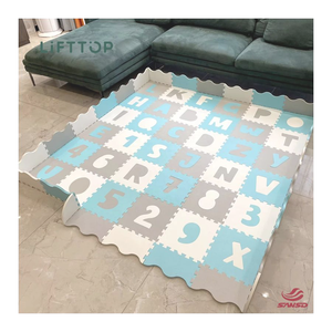Lifttop Non-Slip trẻ em bọt chơi <span class=keywords><strong>Mat</strong></span> lồng vào nhau phim hoạt hình tầng câu đố thư đầy màu sắc EVA gạch bé bò <span class=keywords><strong>mat</strong></span> - Product Image 1