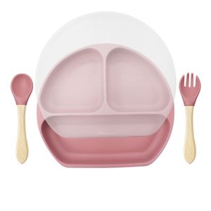 Custom Children's Newborn Gift <b>Set</b> Toddler Training Tableware Suction Plate BPA Free Eco-Friendly Unbreakable Silicone Animal - Product Image 6