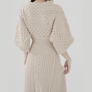 Vestidos Largos de Punto Personalizados al por Mayor para Mujer, Vestidos de Alta Calidad con Diseño Entallado en la Cintura, Faldas Largas - Product Image 2