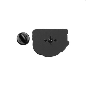 Spille in metallo all'ingrosso con gatto cartone animato e scritta inglese "My Best Friend Is Cat", distintivi creativi e divertenti da bavero, spille smaltate, souvenir - Product Image 5