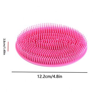 2024 New Massage <b>Shower</b> Back Scrub Easy to Clean <b>Sponge</b> Removal Belt Brush Exfoliating Silicon Silicone Bath Body Scrubber - Product Image 6
