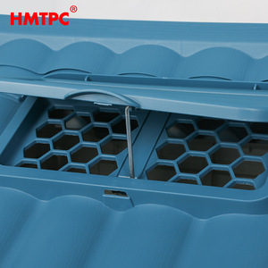 บ้านสุนัขกลางแจ้ง HMTPC กันน้ำ รูปทรงสี่เหลี่ยมผืนผ้า บ้านสุนัขขนาดใหญ่ ที่พักสัตว์เลี้ยง - Product Image 1