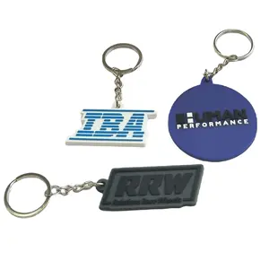 Porte-clés en PVC souple personnalisé avec logo Porte-clés 3D cartoon