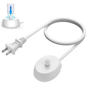 Base de chargeur de brosse à dents électrique 3757, support de charge inductif sans fil blanc pour brosses à dents Oral B 110V - Product Image 1