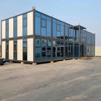 Maison Modulaire Conteneurisée en Acier Préfabriquée, Bâtiment Amovible en Kit pour Bureau, Maison, Chambre, Salon, Supermarché, Bar à Domicile