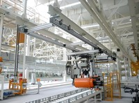 Système de pont roulant en aluminium YUNR KBK - Rails modulaires pour la manutention des matériaux, fonctionnement manuel, capacité 100T, dimensions personnalisées, 100kg