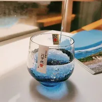 À la mode moderne japonais Yachiyo feuille d'or cristal ciel étoilé verre eau/whisky/saké tasse Transparent japonais verre étoile bière