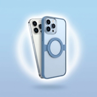 Étui de téléphone magnétique moulé par injection personnalisé pour iPhone, portable, antichoc, anti-chute, découpes précises, anneau magnétique puissant