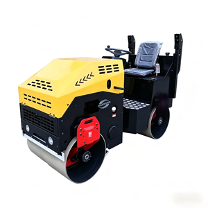 Mini-rouleau compresseur d'asphalte 1,5T entièrement hydraulique, vente directe usine, rouleau compacteur vibrant agricole diesel à double tambour - Product Image 6