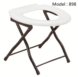 Portable <strong>Folding</strong> Portable Steel <strong>Commode</strong> Chair Stainless Small Steel <strong>Folding</strong> Bedside <strong>Commode</strong> Seat Toilet Chair for Adults - Product Image 2